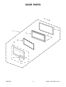 03 - Door Parts parts for Whirlpool Microwave AMV6502RES1 from AppliancePartsPros.com