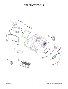 05 - Air Flow Parts parts for Whirlpool Microwave AMV6502RES3 from AppliancePartsPros.com