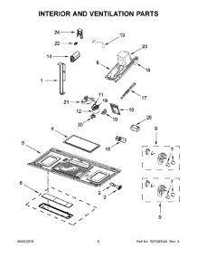 05 - Air Flow Parts parts for Whirlpool Microwave AMV6502RES5 from AppliancePartsPros.com