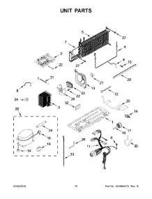 03 - Liner Parts parts for Whirlpool Refrigerator ART348FFFB00 from AppliancePartsPros.com