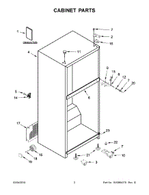05 - Door Parts parts for Whirlpool Refrigerator ART348FFFB00 from AppliancePartsPros.com