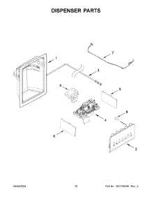 Dispenser Parts parts for Whirlpool Refrigerator ASI2175GRS10 from AppliancePartsPros.com