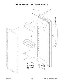Refrigerator Door Parts parts for Whirlpool Refrigerator ASI2175GRS10 from AppliancePartsPros.com