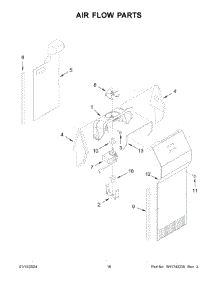 05 - Freezer Liner Parts parts for Whirlpool Refrigerator ASI2175GRW10 from AppliancePartsPros.com