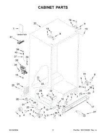 Cabinet Parts parts for Whirlpool Refrigerator ASI2575GRB11 from AppliancePartsPros.com