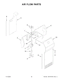 11 - Unit Parts parts for Whirlpool Refrigerator ASI2575GRS12 from AppliancePartsPros.com