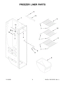 06 - Motor And Ice Container Parts parts for Whirlpool Refrigerator ASI2575GRS12 from AppliancePartsPros.com
