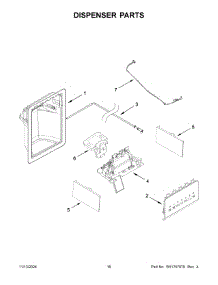 09 - Dispenser Parts parts for Whirlpool Refrigerator ASI2575GRW12 from AppliancePartsPros.com