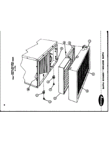 Cabinet parts for Whirlpool Air Conditioner AXPK320-1 from AppliancePartsPros.com