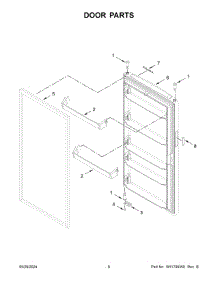 03 - Liner Parts parts for Whirlpool Freezer AZF33X16DW10 from AppliancePartsPros.com