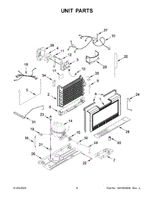 05 - Unit Parts parts for Whirlpool Freezer AZF33X20DW07 from AppliancePartsPros.com