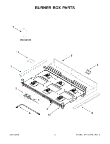 03 - Cooktop And Burner Parts parts for Whirlpool Range BDR90ARNNA00 from AppliancePartsPros.com