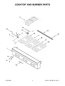 02 - Burner Box Parts parts for Whirlpool Range BDR90ARNNA00 from AppliancePartsPros.com