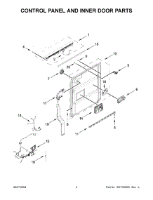 02 - Door And Panel Parts parts for Whirlpool Dishwasher BLB14GRANA3 from AppliancePartsPros.com