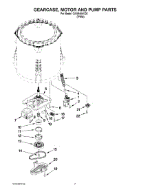 04 - Gearcase, Motor And Pump Parts parts for Whirlpool Washer CAW9444XQ0 from AppliancePartsPros.com