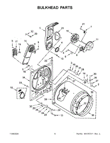 04 - Bulkhead Parts parts for Whirlpool Dryer CDEW7110RW0 from AppliancePartsPros.com