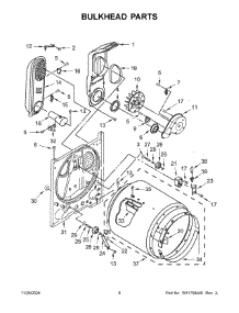 04 - Bulkhead Parts parts for Whirlpool Range CDGW7110RW0 from AppliancePartsPros.com