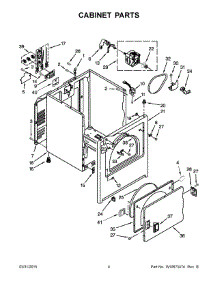 04 - Bulkhead Parts parts for Whirlpool Dryer CED126SDW0 from AppliancePartsPros.com