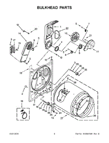 04 - Bulkhead Parts parts for Whirlpool Dryer CED126SDW1 from AppliancePartsPros.com