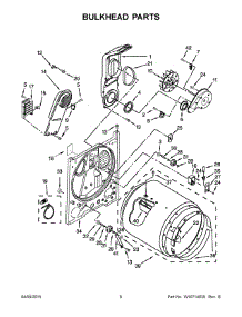 04 - Bulkhead Parts parts for Whirlpool Dryer CED147SDW1 from AppliancePartsPros.com