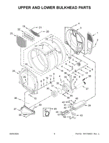 05 - Upper And Lower Bulkhead Parts parts for Whirlpool Dryer CESP2978JQ0 from AppliancePartsPros.com