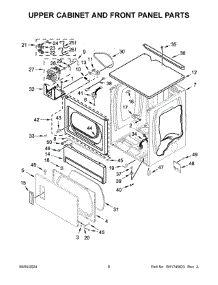 03 - Lower Cabinet And Front Panel Parts parts for Whirlpool Dryer CESP2978JQ0 from AppliancePartsPros.com