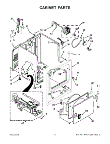 03 - Cabinet Parts parts for Whirlpool Range CGD137SDW1 from AppliancePartsPros.com