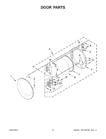 05 - Door Parts parts for Whirlpool Range CGD7464GW0 from AppliancePartsPros.com