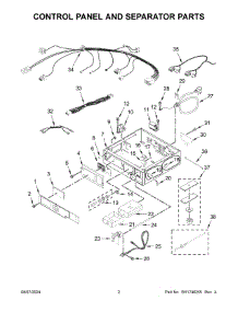 02 - Control Panel And Separator Parts parts for Whirlpool Range CGSP2958JQ0 from AppliancePartsPros.com