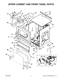 04 - Upper Cabinet And Front Panel Parts parts for Whirlpool Range CGSP2958JQ0 from AppliancePartsPros.com