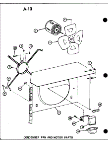 Condenser Fan And Motor Parts (Erhq48-001A / P55201-95C) (Erhq48-003A / P55201-96C) (Erhq60-001A / P55201-97C) (Erhq60-003A / P55201-98C) parts for Whirlpool Refrigerator D5533820C from AppliancePartsPros.com
