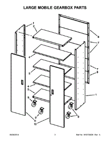 02 - Large Mobile Gearbox Parts parts for Whirlpool GALG36CKBG00 from AppliancePartsPros.com