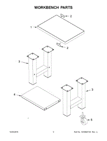 02 - Workbench Parts parts for Whirlpool GAMW36HWEG00 from AppliancePartsPros.com