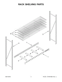 02 - Rack Shelving Parts parts for Whirlpool GARA904XIG00 from AppliancePartsPros.com