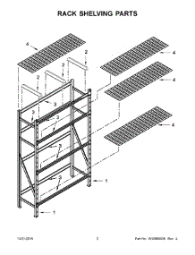 02 - Rack Shelving Parts parts for Whirlpool GARS774SZG01 from AppliancePartsPros.com