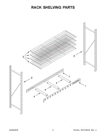 02 - Rack Shelving Parts parts for Whirlpool GARS774XEG01 from AppliancePartsPros.com