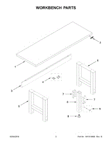 02 - Workbench Parts parts for Whirlpool Refrigerator GAWB08HWGW00 from AppliancePartsPros.com