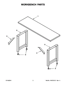 02 - Workbench Parts parts for Whirlpool GAWB65RWBG00 from AppliancePartsPros.com