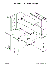 02 - 28 Inch Wall Gearbox Parts parts for Whirlpool GAWG28FVEW00 from AppliancePartsPros.com