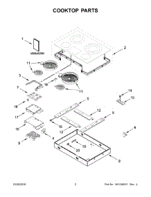 02 - Cooktop Parts parts for Whirlpool Range ICR555DB02 from AppliancePartsPros.com