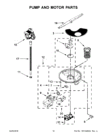 07 - Pump And Motor Parts parts for Whirlpool Dishwasher IDT870SAGX0 from AppliancePartsPros.com