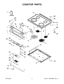 02 - Cooktop Parts parts for Whirlpool Air Conditioner IEL730CS0 from AppliancePartsPros.com