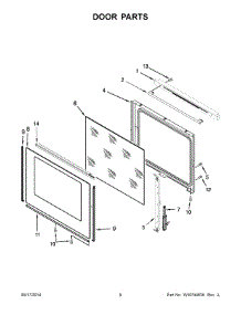 04 - Door Parts parts for Whirlpool Air Conditioner IEL730CS0 from AppliancePartsPros.com