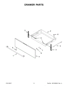 05 - Drawer Parts parts for Whirlpool Air Conditioner IEL730CS1 from AppliancePartsPros.com