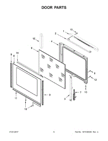 04 - Door Parts parts for Whirlpool Air Conditioner IEL730CS1 from AppliancePartsPros.com