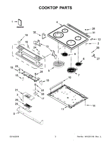 02 - Cooktop Parts parts for Whirlpool Air Conditioner IEL730CS2 from AppliancePartsPros.com