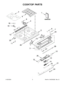 02 - Cooktop Parts parts for Whirlpool Range IGL730CS0 from AppliancePartsPros.com