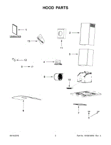 02 - Hood Parts parts for Whirlpool Range Hood IHW51UC0FS1 from AppliancePartsPros.com