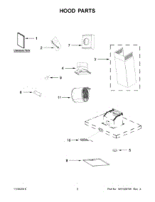 02 - Hood Parts parts for Whirlpool Range Hood IHW57UC0FS2 from AppliancePartsPros.com