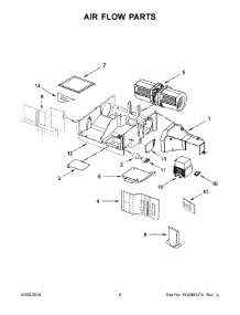 05 - Air Flow Parts parts for Whirlpool Microwave IMH160DW1 from AppliancePartsPros.com